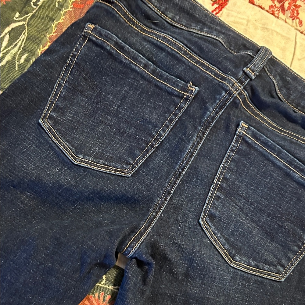 American Eagle Outfitters Women's Deep Indigo Skinny Jeans size 0 - Picture 6 of 6